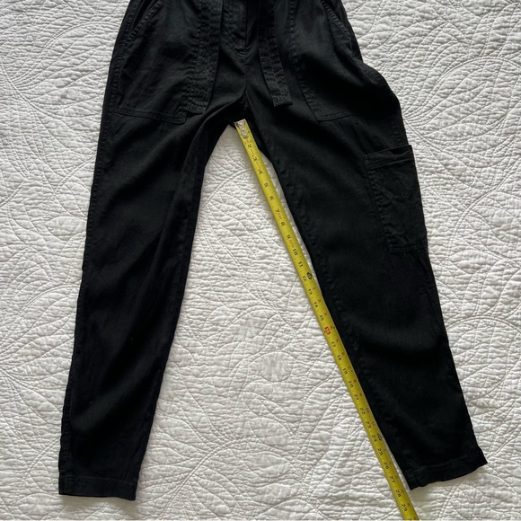 Women's Elevenses Black Linen High-Waisted Pants XS - Picture 5 of 9